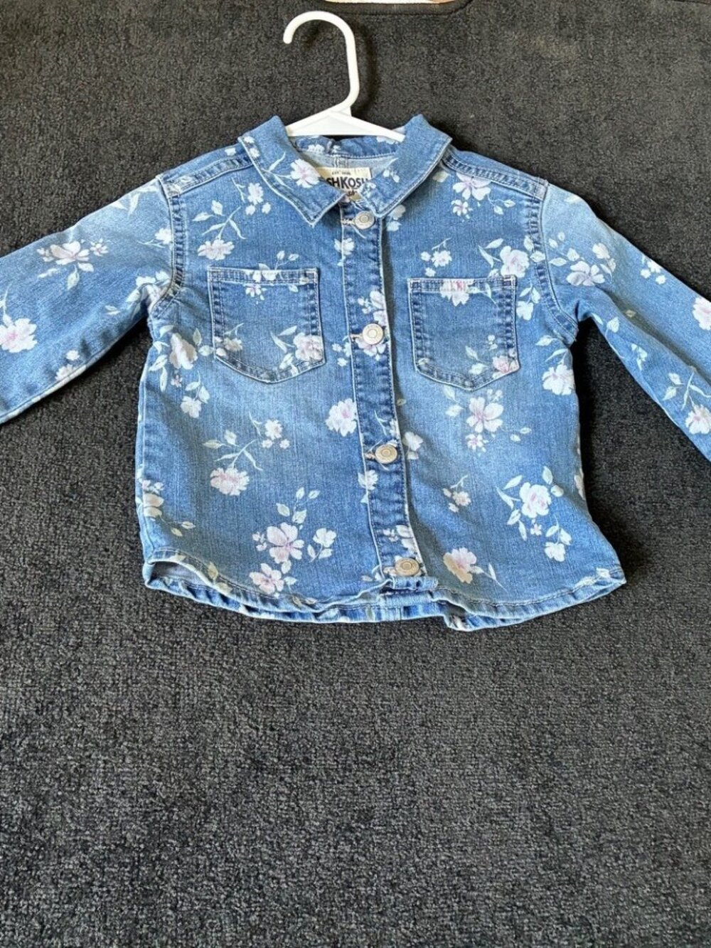 Coat jeans fleuri Osh Kosh pour fillette grandeur 4T
